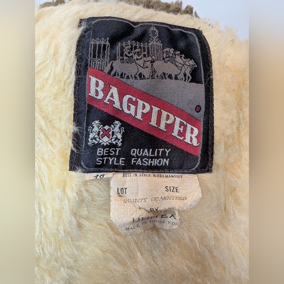 Vintage Bagpiper Men's Brown Corduroy Jacket with Faux Fur Lining Sz 48 (Medium) - Picture 13 of 14